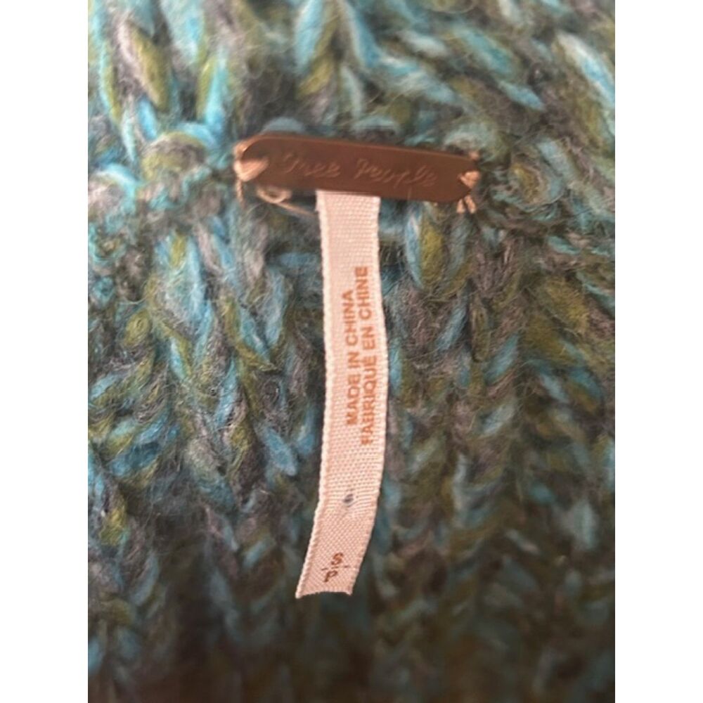 Free People Teal Wool Sweater - Picture 4 of 4